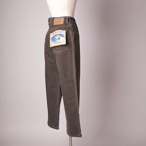 1990s Deadstock Charcoal and Denim Blue Rusty Surf Jeans